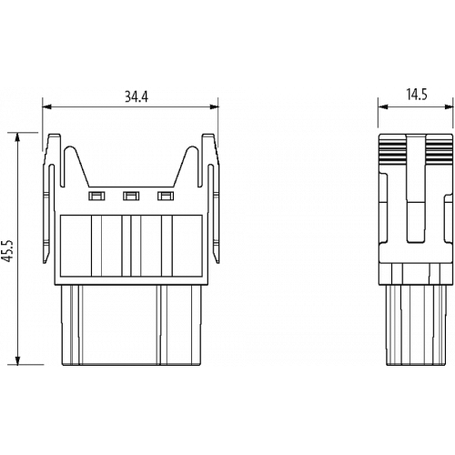 70MH-MAC1C-0060502 Female module, 6-pole, crimp t.
