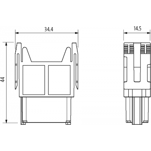 70MH-MAC1C-0170201 Female module, 17-pole, crimp t.