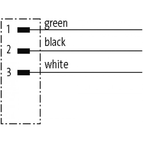 7700-A3001-UBB0150 Mini (7/8) 3 pole, Male (Ext.) 0° w/ Cable