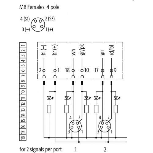8000-88149-3960500 PRE-WIRED CAP FOR EXACT8, 8XM8, 4 POLE