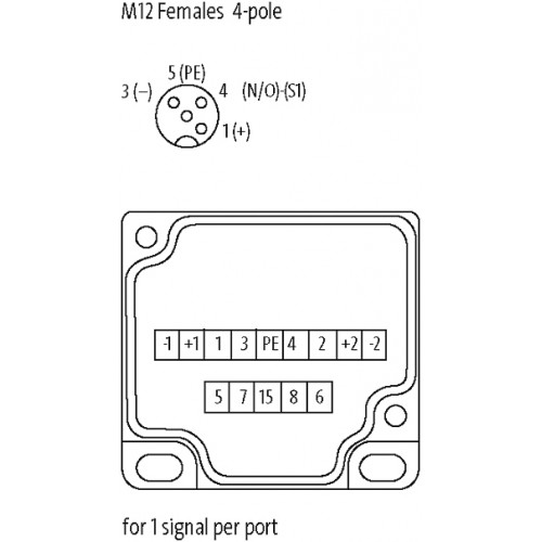 8000-88459-3622500 CAP FOR D-BOX M128-WAY 4 POLE