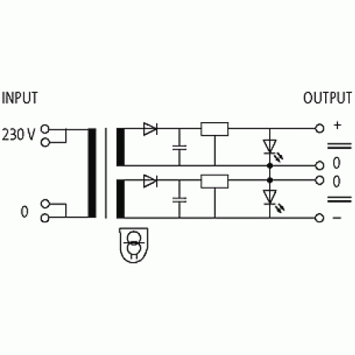85617 MKN POWER SUPPLY 1-PHASE, LINEAR REGULATED