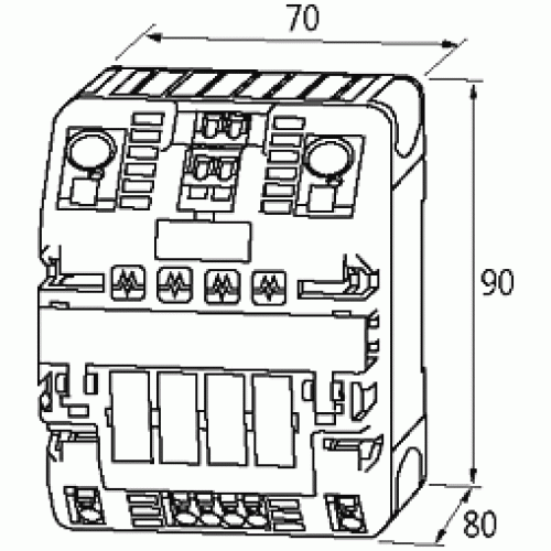 9000-42084-0100400 MICO+ 48V DC 4.4 electronic circuit protection, 4-CANALS