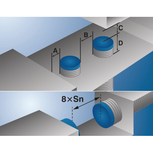 RE3220BM Reflector 32 × 20 × 3,2 mm