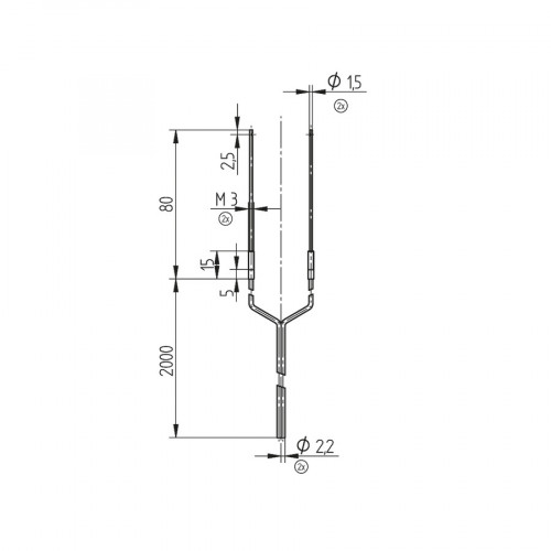 K14 Plastic Fiber-Optic Cable Through-Beam Mode
