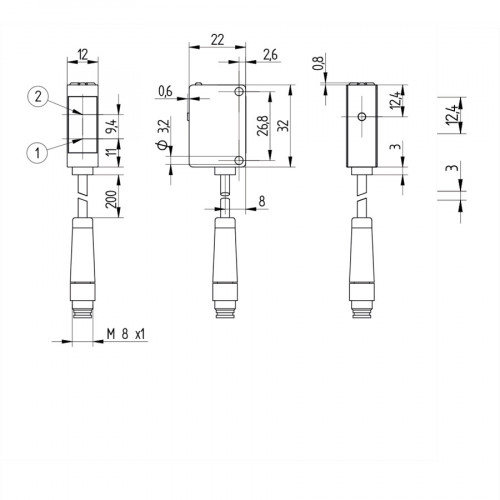 P1KY014 Laser Distance Sensor Long-Range