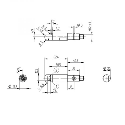 P1GE002 Through-Beam Sensor