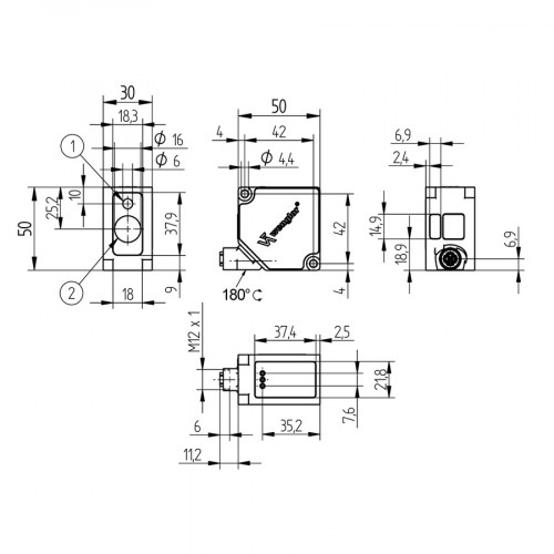 OCP162P0150C Laser Distance Sensor High-Precision