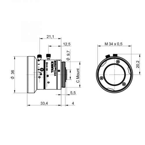 ZVZG100 High-Resolution Lens for digital camera