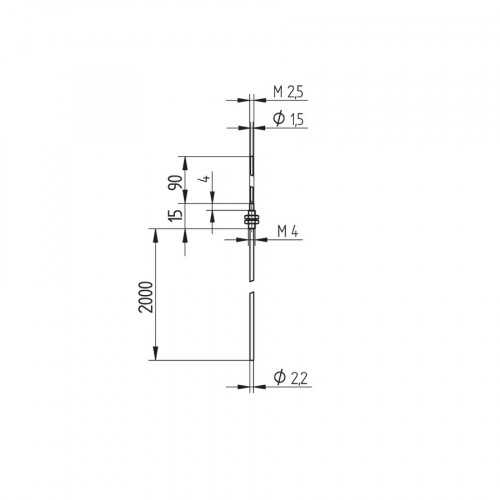 K8 Plastic Fiber-Optic Cable Through-Beam Mode