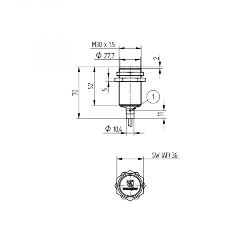 I30H020 Inductive Sensor with Increased Switching Distance