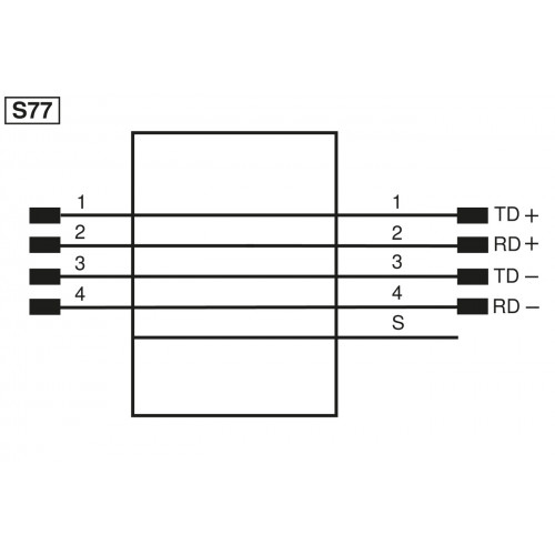 ZAV51R601 Connection Cable M12 × 1; 4-pin, D-coding