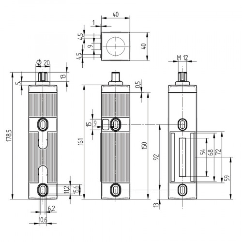 SD4ICS13SE89 Safety Switch with Lock Function Electromagnetic, Power to Lock Principle