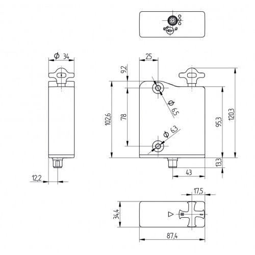 S2FP103 Safety Switch with Lock Function Electromechanic, Power to Unlock Principle
