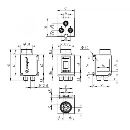 161-138-202 Glass Fiber-Optic Cable Reflex Mode