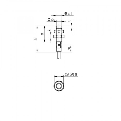 I08H062 Inductive Sensor with Increased Switching Distance