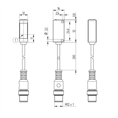 P1KS006 Through-Beam Sensor