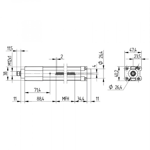 OSEI202Z0103 Light Curtain for Measuring Tasks
