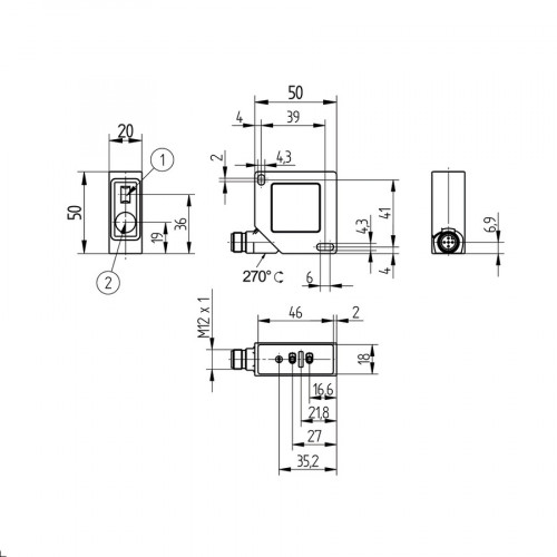 OCP662X0135 Laser Distance Sensor High-Precision