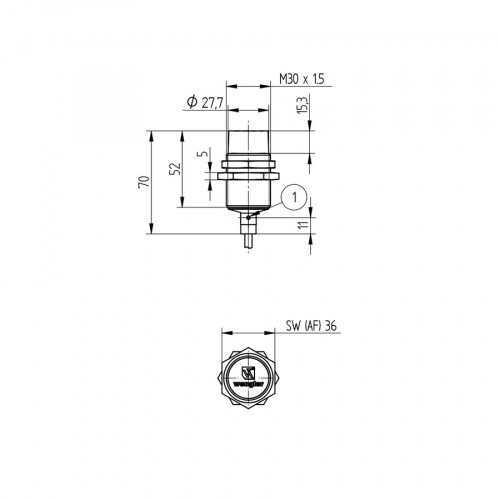 I30H016 Inductive Sensor with Increased Switching Distance