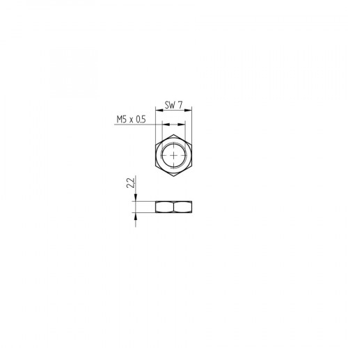 MUTTER-M5-E003 Hex Nut M5 × 0,5