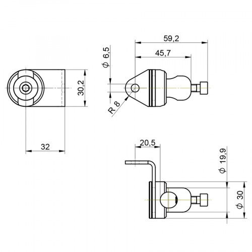WR2S12VA Mounting System for Reflectors
