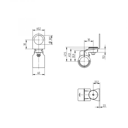 W30S30KU Mounting System for M30 × 1,5