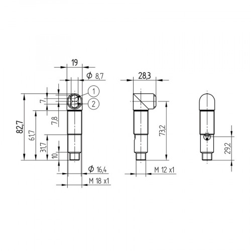 YW24PA3 Reflex Sensor with Background Suppression