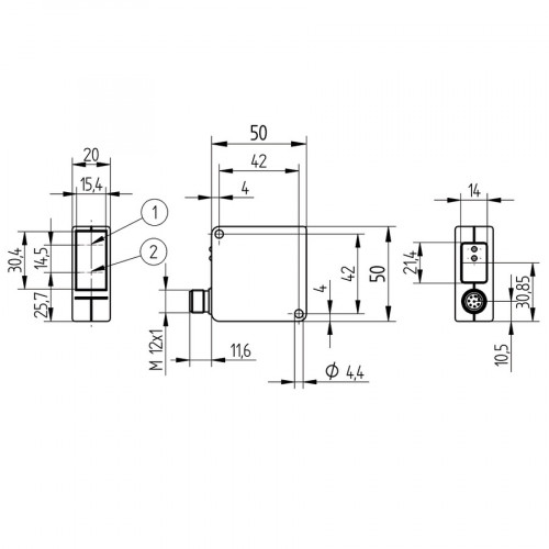 YP06MGVL80 Laser Distance Sensor High-Precision