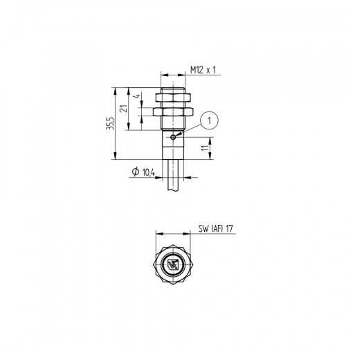 I12H027 Inductive Sensor with Increased Switching Distance