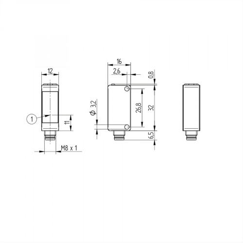 P1KS003 Through-Beam Sensor
