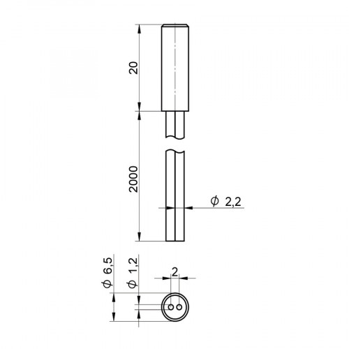 SLK2363 Plastic Fiber-Optic Cable Reflex Mode