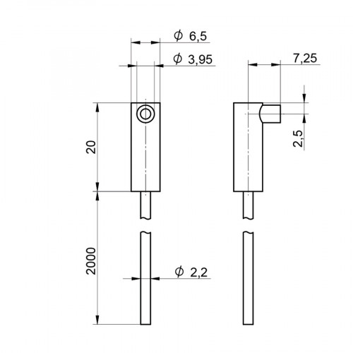 SLK2365 Plastic Fiber-Optic Cable Through-Beam Mode