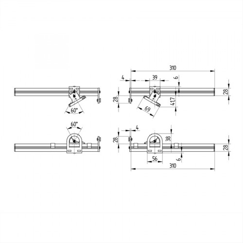 Z2MG001 Muting Set 2 Sensors, Cross Muting