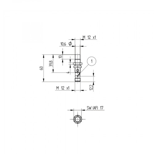 I12A002 Inductive Sensor Welding Field Resistant with Correction Factor 1