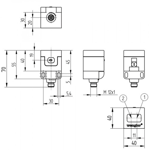 LQ40PCT3 Retro-Reflex Sensor Universal