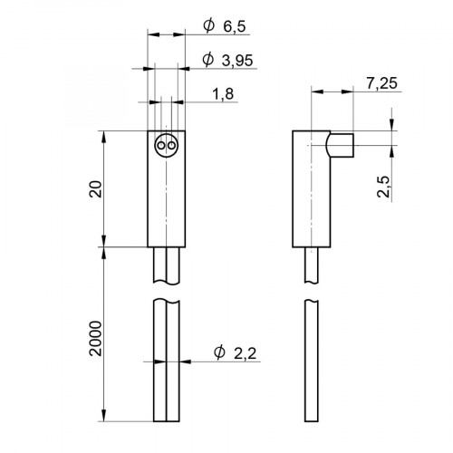 SLK2364 Plastic Fiber-Optic Cable Reflex Mode