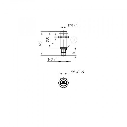 I18H003 Inductive Sensor with Increased Switching Distance