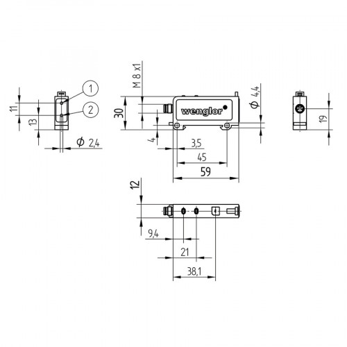 ODX202P0007 Fiber-Optic Cable Sensor