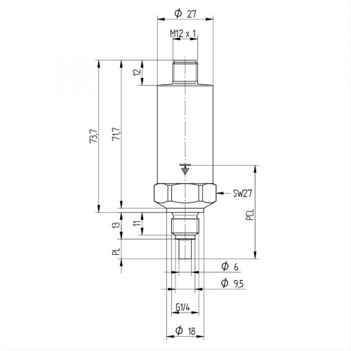 FXTT019 Temperature Sensor with IO-Link