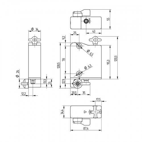 S2FP002 Guard Locking Device Electromechanic, Power to Unlock Principle