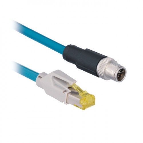 ZC1V003 Connection Cable M12 × 1; 8-pin, X-coding - RJ45; 8-pin