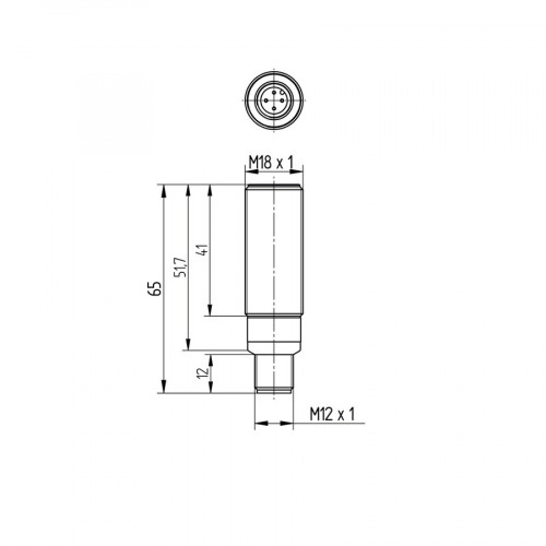 IW080DE65UA3 Inductive Sensor with Full-Metal Housing