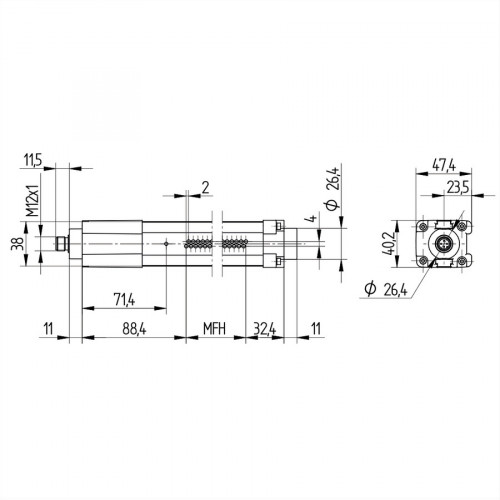 OSEI501Z0103 Light Curtain for Measuring Tasks