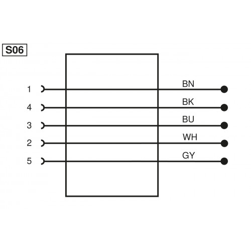 ZAS35R501 Connection Line M12 × 1; 5-pin