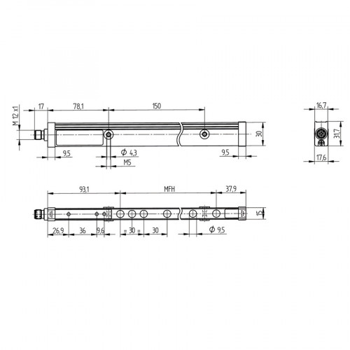OSEB153Z0103 Light Curtain for Measuring Tasks