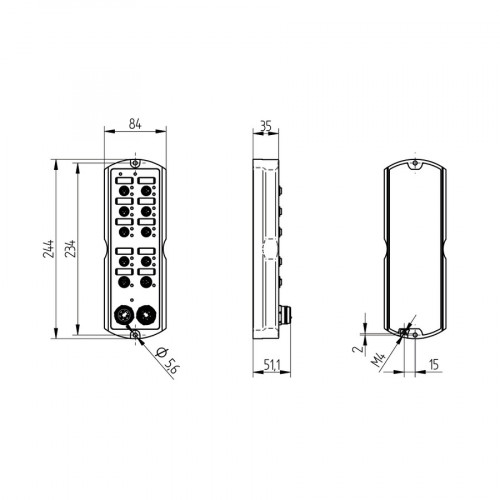 BEF-SET-10 Mounting Set for Fiber-Optic Cable Sensors M18 × 1