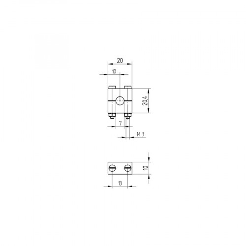 BS7 Mounting Clamp for Ø 7 mm