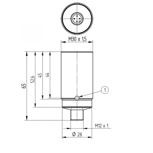 IX080CM65MG3 Inductive Sensor with Analog Output