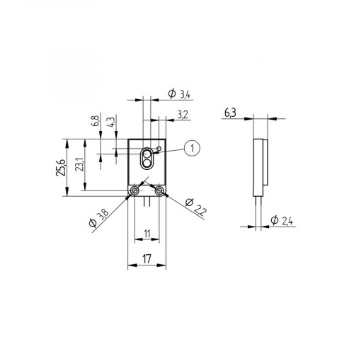 E1FL66VD Through-Beam Sensor